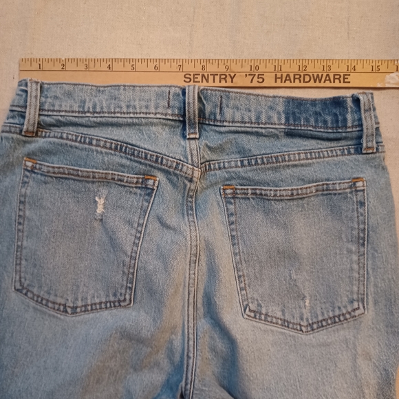 Abercrombie & Fitch The Mom High Rise Cropped Jeans Women's Size 12/Waist 31 - Picture 7 of 9